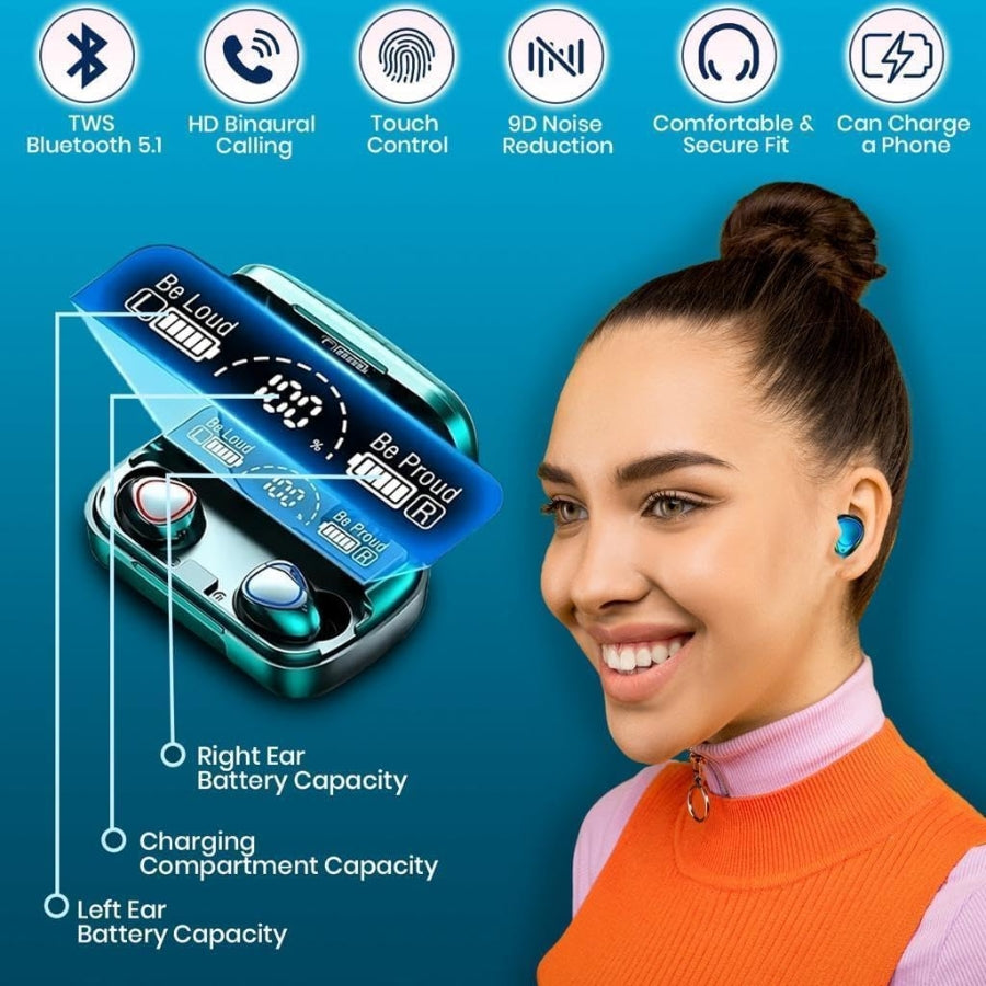 M10 Earbuds V5.3 – Bluetooth Wireless