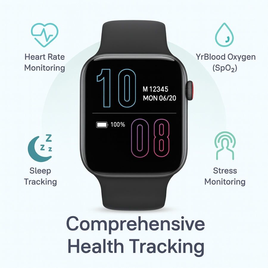 TLTM M900 Smartwatch Series 10 – AMOLED Display + 7 Straps