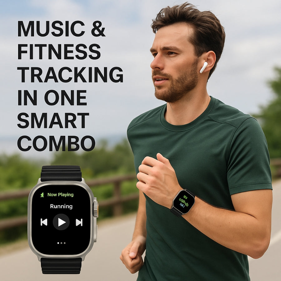 TLTM-M7000 Ultra 2 (10+1) Smartwatch with Earbuds